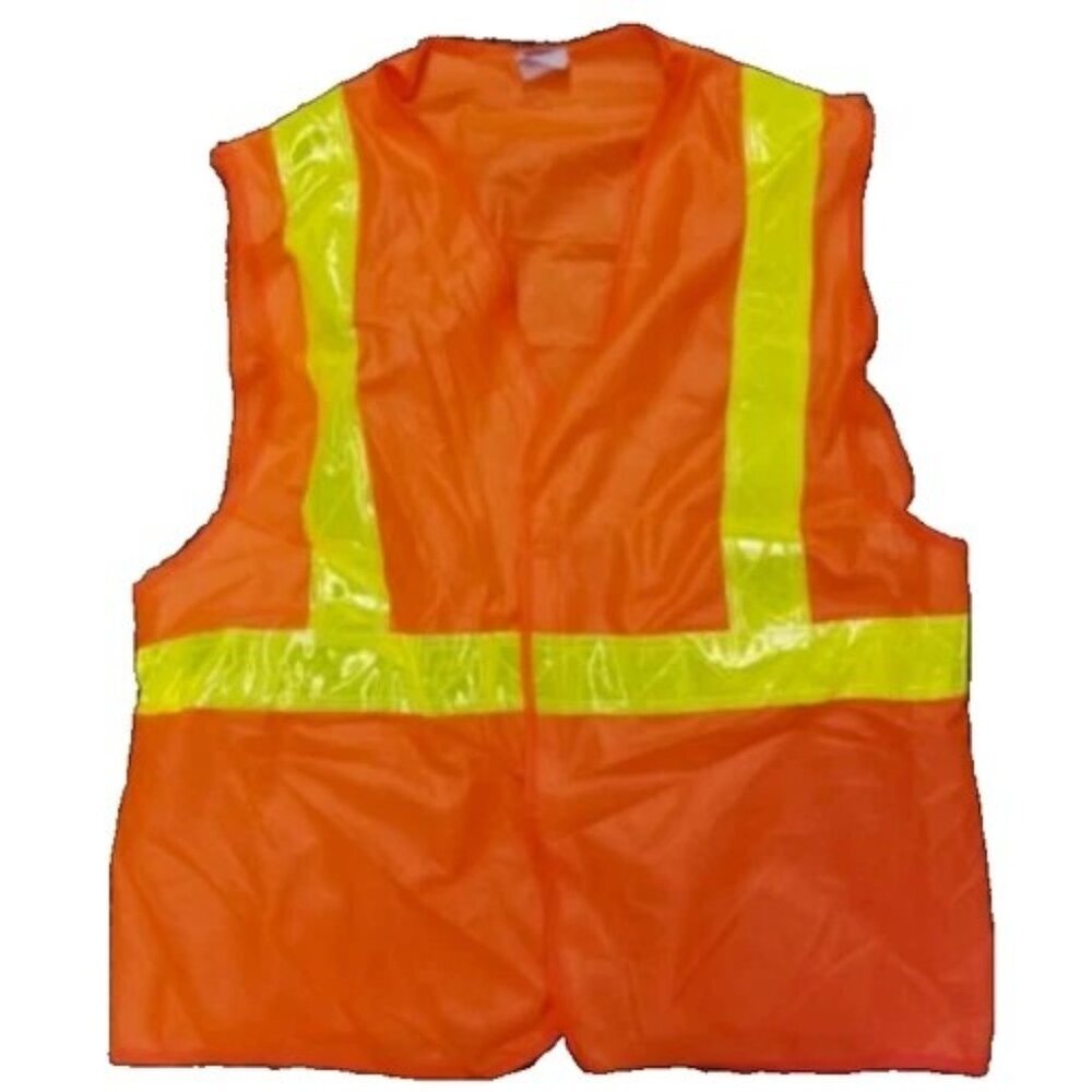 Red Wing Shoes Safety Vest Medium‎ Orange Yellow Reflective Safe Style Brand New